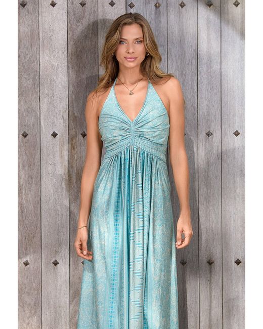 Chic by Lirette Blue Halter Dress Guna