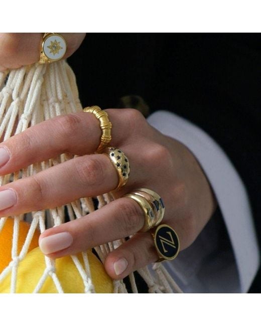LINYA JEWELLERY Yellow Gem Ring