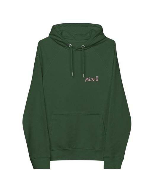 Anchor and Crew Green Bottle Twelve Me.N.U Editions Organic Cotton Hoodie