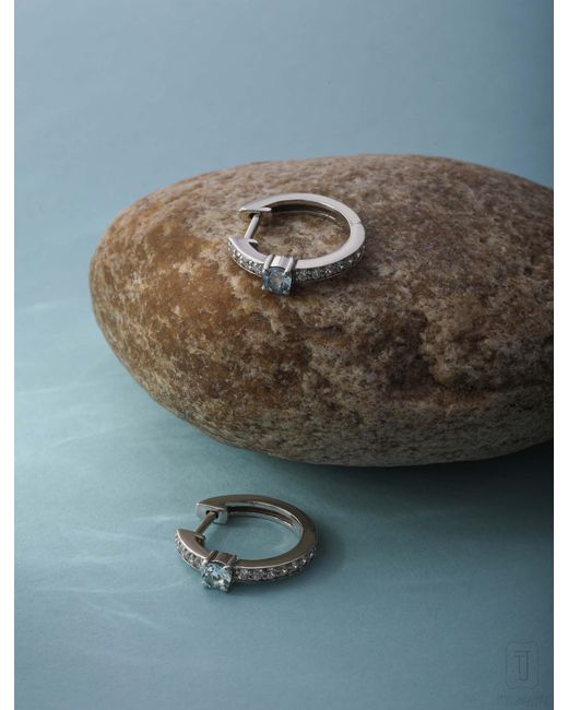 The Jewelz White Aquamarine Innes Micro Huggies