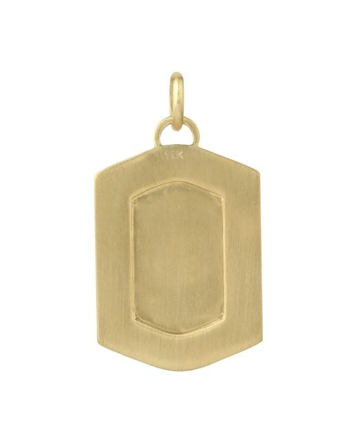 Artisan Green Solid Gold Lotus Flower Pendant