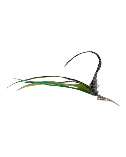 Romer Millinery Multicolor Feather Clip For Hair, Hats, Turbans, Lapel