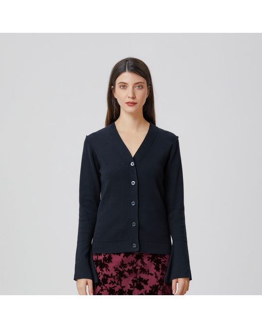 Smart and Joy Black V Neckline Cardigan