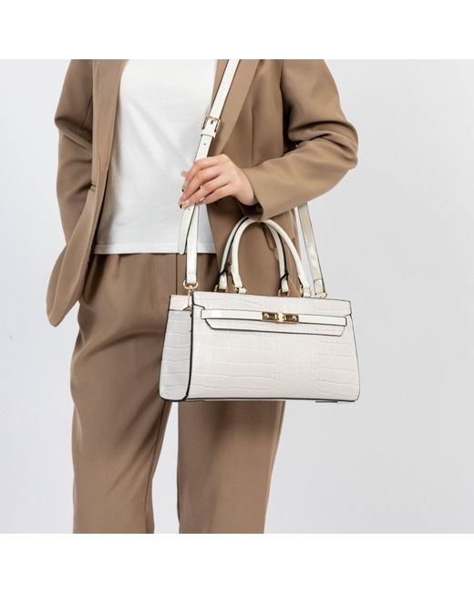 Mkf Collection - J'omor White Colby Satchel Bag