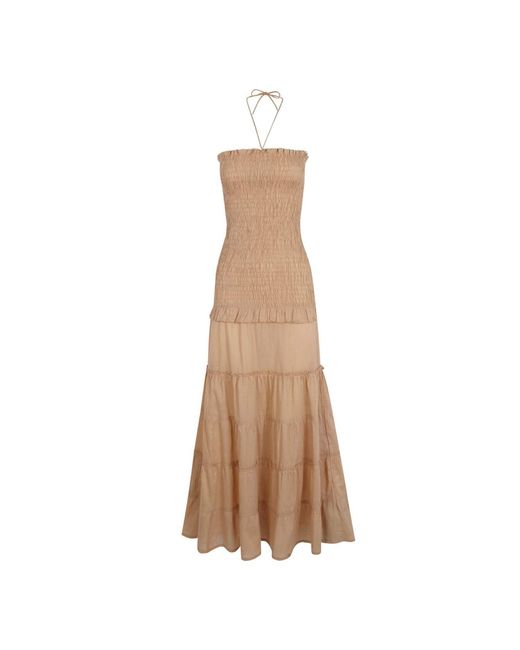 Par & Escala Natural Roma Camel Dress