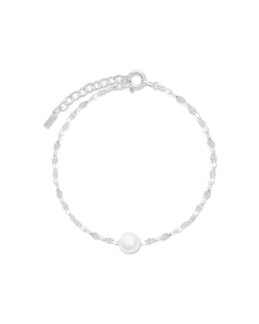 Esterah White Floating Pearl Bracelet