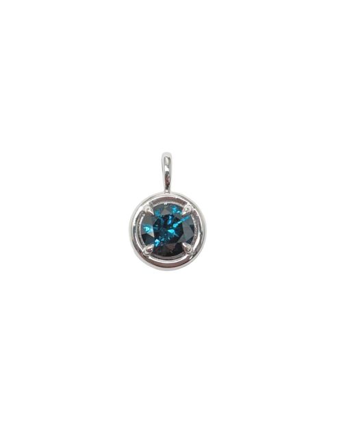 Rahul's Jewels Blue 1.03 Carat Genuine Diamond Round Solstice Pendant
