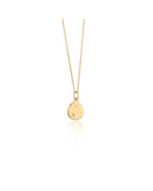 Auree Jewellery Metallic Inari Zodiac Aries Gold Vermeil Necklace
