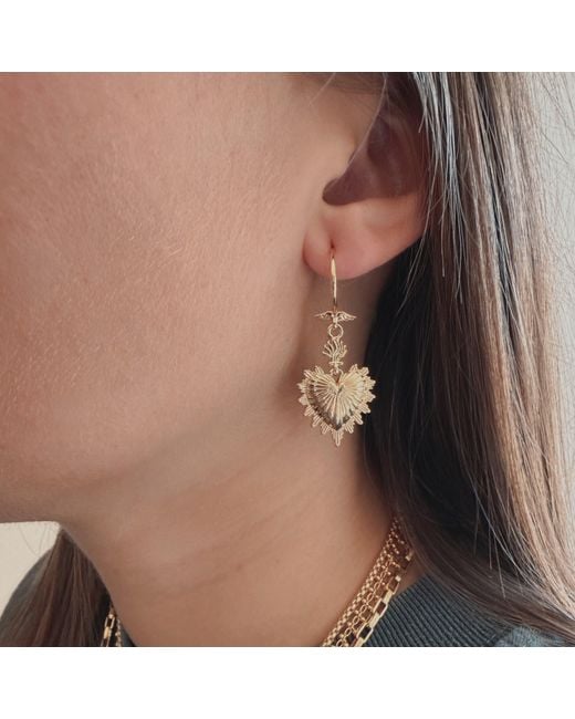 IN CAUDA VENENUM Metallic Seraphine Earrings