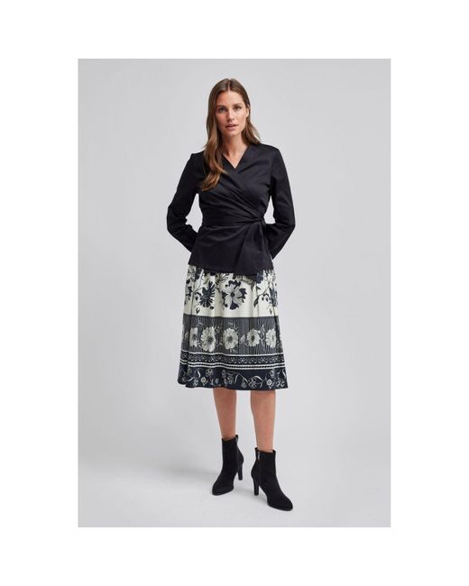 Marianna Déri Black Wrap Blouse