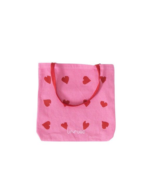 Up-fuse Pink Canvas Tote Bag