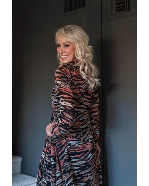 Jennafer Grace Brown Triana Tiger Minaret Dress