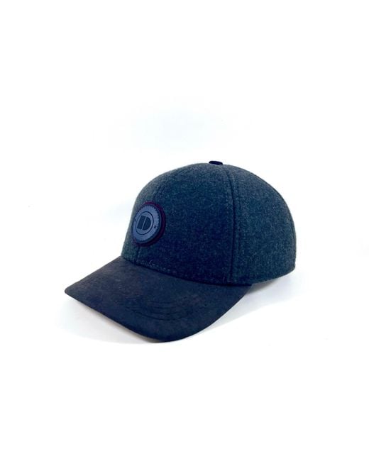 Dasmarca Hats Blue Johnny Dark Wool Baseball Cap for men