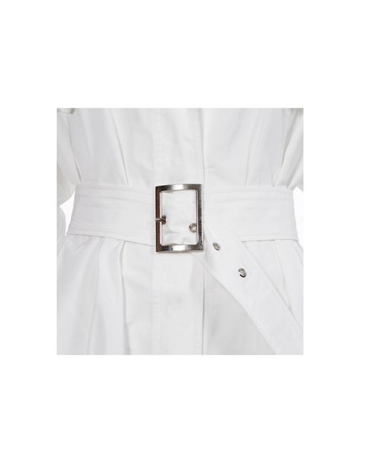 AGGI by HALEWSKI Vanda White Milk Trench Coat