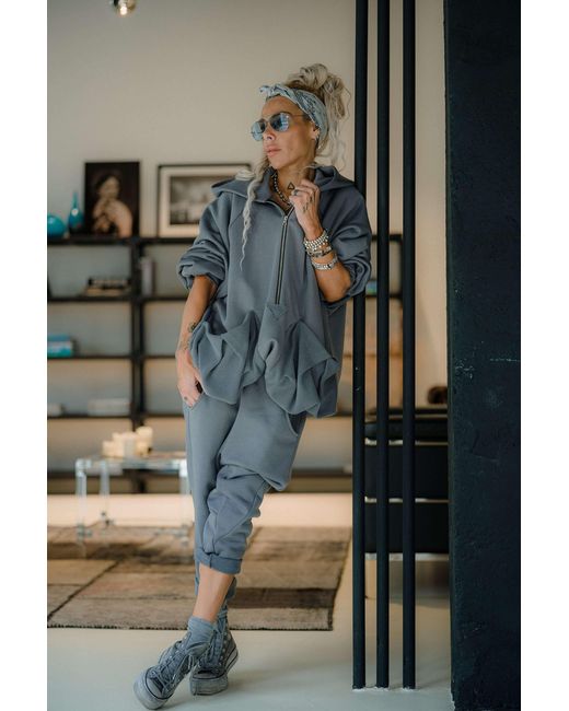 Clothes by Locker Room Gray Steel Zip Hoodie & Jogger Set
