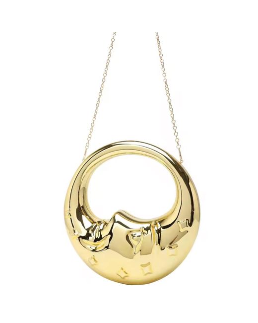 Chanel Joan Elkayam Metallic The Luna Moon Bag
