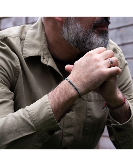 Harbour Uk Blue Equilibrium Rope Bracelet for men