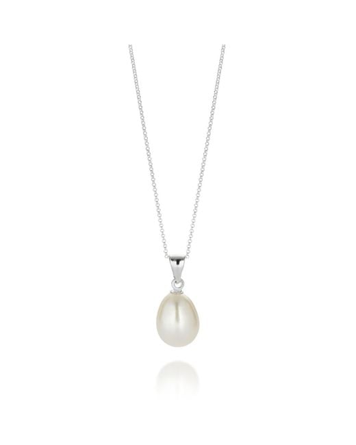 Nellou Jewellery Metallic Ellen Pearl Drop Necklace