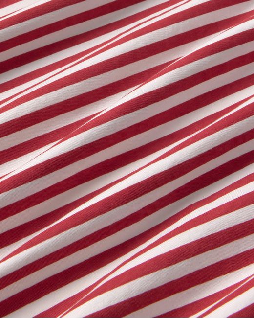 Thinking Mu Red Long-Sleeve Striped Emily T-Shirt