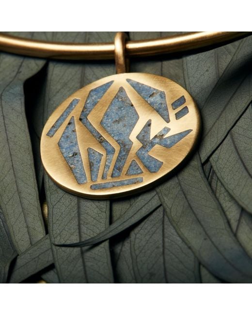 Zeworks Metallic Pri Lapis Lazuli Choker