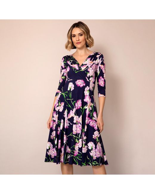 Alie Street London Blue Annie Dress Midnight Blossom