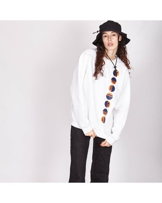 SOHUMAN White Voi Organic Cotton Sweatshirt