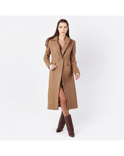 Mandragora Brown Carmel Classic Wool Coat