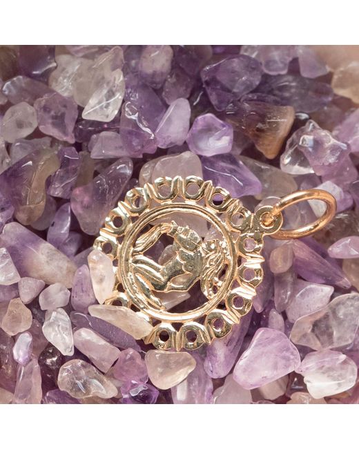 Maya Brenner Metallic Zodiac Pendant