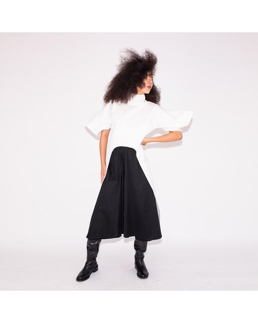 Bianca Popp White Long Sides Top