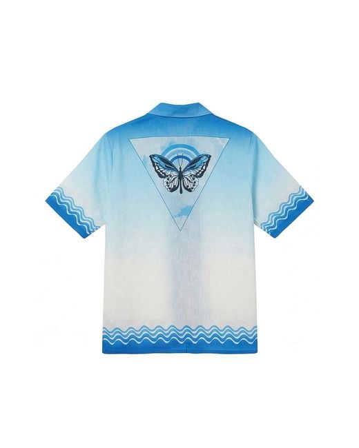LOVEIST STORE Blue Laguna Wave Shirt for men