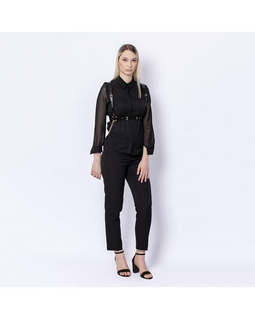 Haute Cuir Black Tara Chained Leather Harness
