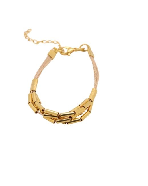 Nart Nature Making Art Metallic The Single Buriti Natural Fiber Bracelet