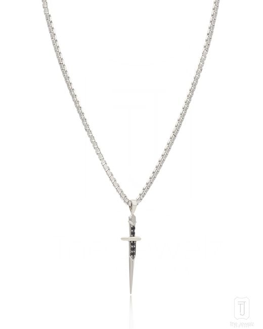 The Jewelz Metallic Dante's Dagger Sterling Pendant For Gifting for men