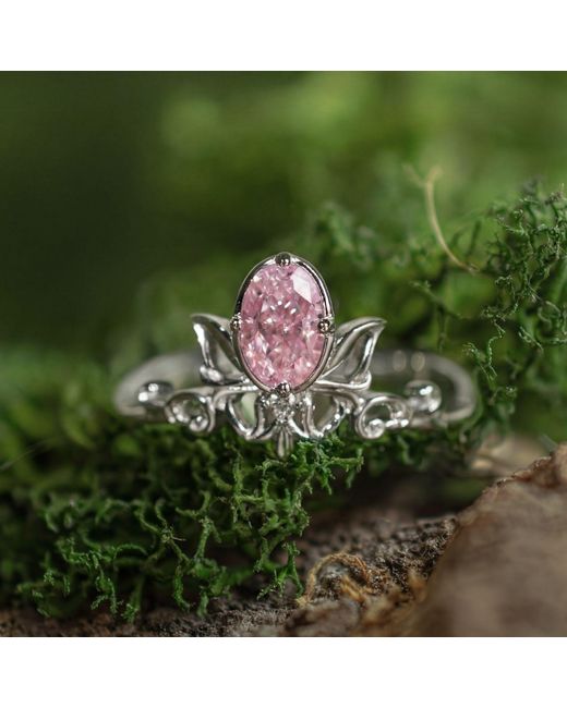 Azura Jewelry New York Metallic Sylphae Fairie Morganite Ring Vermeil