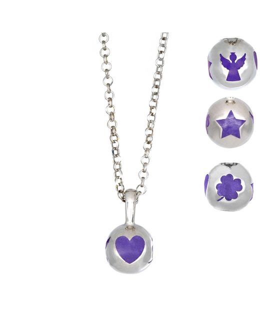 Myrto Katramadou Jewellery White Melina Pendant Angel, Heart, Trefoil, Star