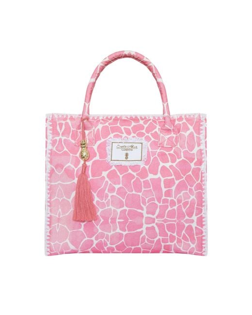 Sophia Alexia Pink Candy Pebbles Barbados Beach Bag