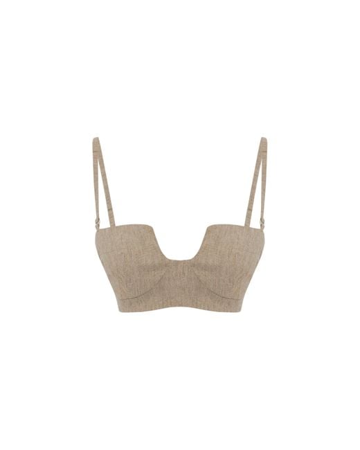 Pcfg White Neutrals Linen Bra
