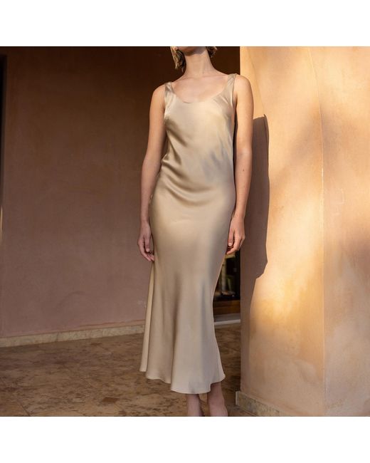 Roses Are Red Natural Neutrals Charlotte Reversible Dress Golden Vs Chocolat