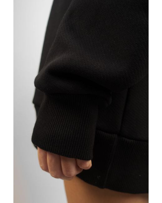 mysimplicated Black Oversized Cotton Sweatshirt