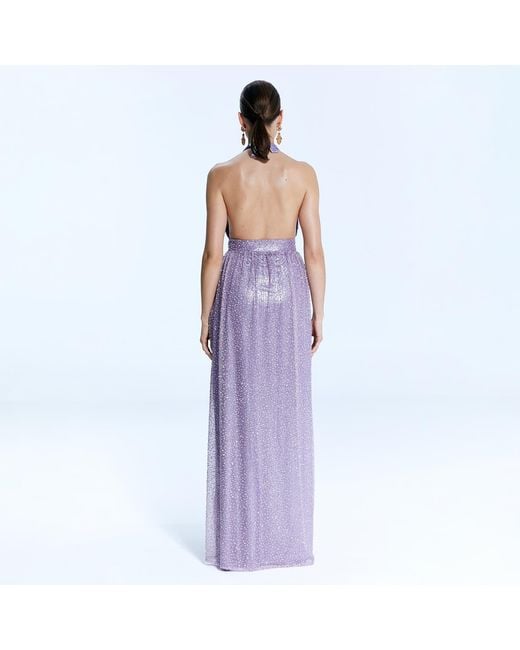 Nur Karaata Purple Villa D Este Gown Dress