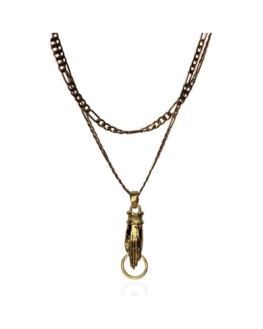 Indigolush Metallic Maxi Gilded Lure Necklace
