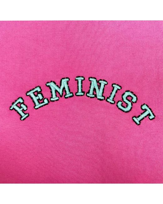 Quillattire Pink Feminist Sweatshirt