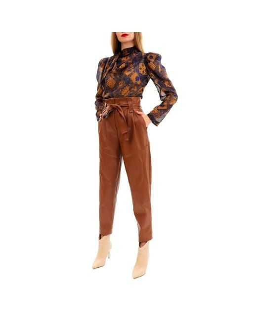 AGGI by HALEWSKI Brown Carrie Aztec Pants