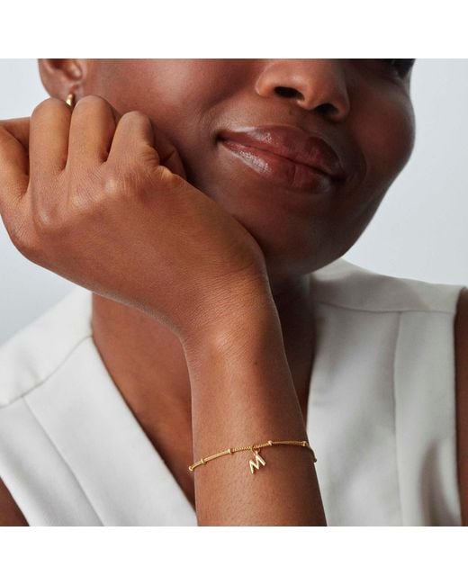 Muru Metallic Little Love Letter Bracelet