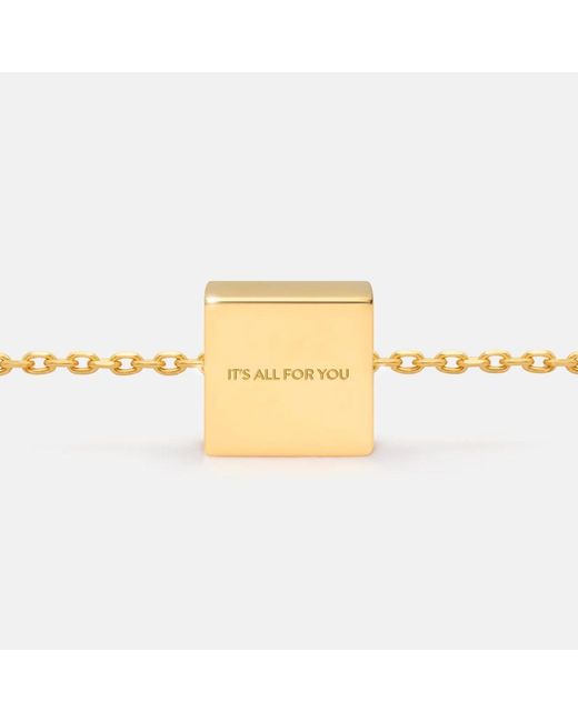 Kouree Metallic 'It's All For You' Necklace Pendant Charm