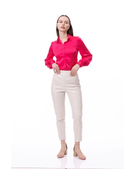 Carloslines Pink Button Down Long Sleeve Shirt