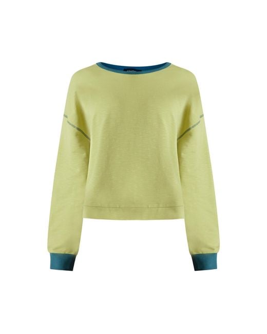 Known Supply Green Boxy Cotton Crewneck