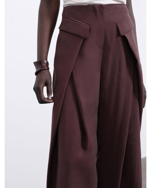 Sélone Purple Camille Barrel Trousers