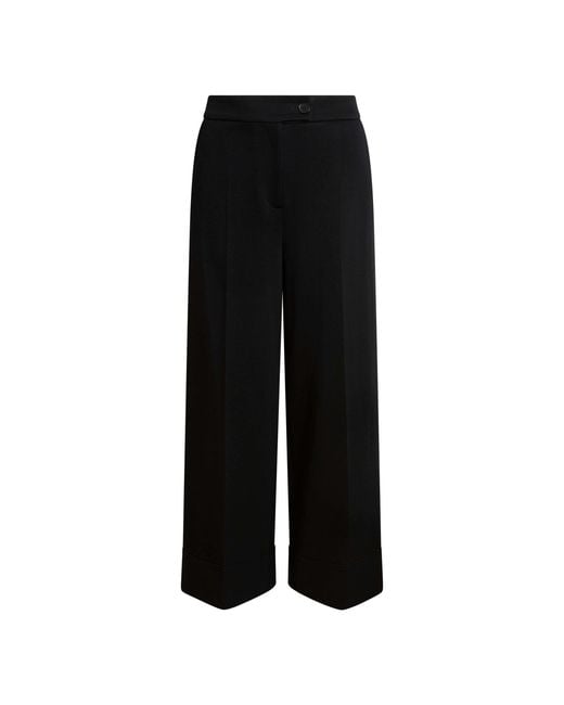 James Lakeland Black Wide Leg Trousers