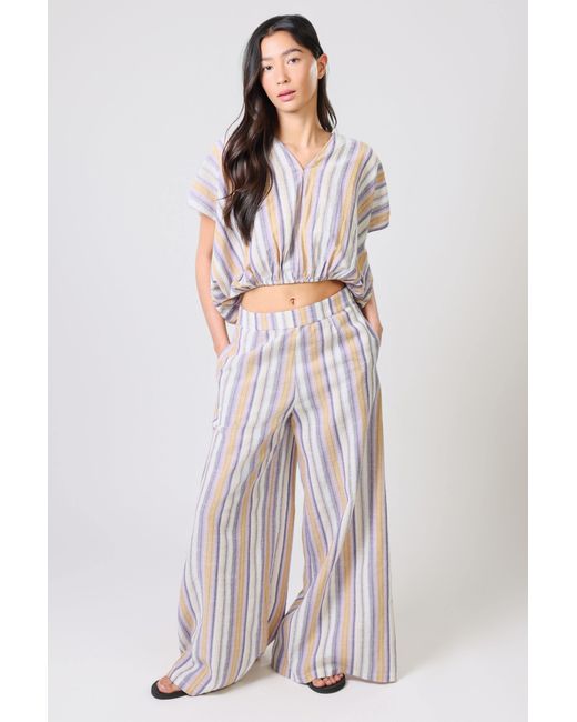 Traffic People Multicolor Dorris Rocks Striped Rene Wide Leg Trousers